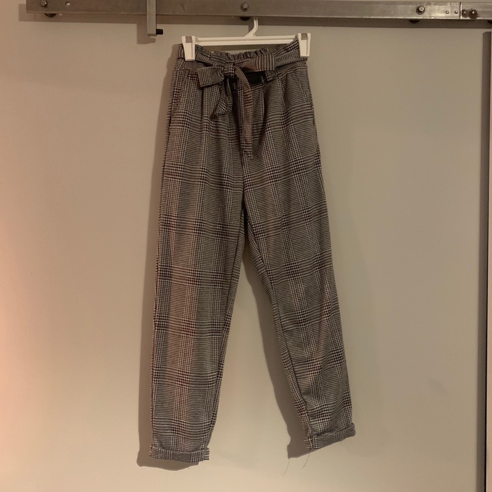 Plaid dress pants